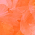 Abstract background in coral, orange and purplish pink colors. Imitation of watercolor, watercolor stains, autumn gamut