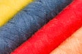 Abstract background of cotton yarn bobbins Royalty Free Stock Photo