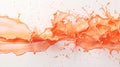 Abstract background of creamy peach-colored cosmetic foundation with smooth texture and subtle variations in 13-1023 Peach Fuzz