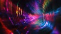 Vibrant color spectrum creating a digital sound wave tunnel Royalty Free Stock Photo