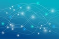 Abstract background with current flow lines