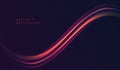 Abstract background with curved shiny fire wave as design element