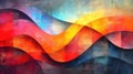 Abstract background 3D art concepts, simple shapes and forms, modern abstract art