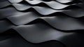 Abstract background 3D art concepts, simple wavy black shapes, modern abstract art Royalty Free Stock Photo