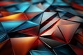 Abstract Background 3D shape wave colorful