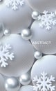 Abstract background with 3d spheres