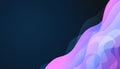 Abstract background dark blue and pink purple with technology wave curve liens modern corporate concept