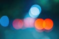 abstract background of defocused vehicle taillights