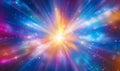 Abstract background depicting a burst of light and explosion of rays. Graphic representation of dynamic illumination.