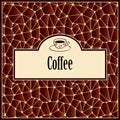 Abstract background with design element - cup of coffee. Royalty Free Stock Photo