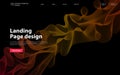 Abstract background design. Landing Page. Modern vector illustration concepts for website and mobile website development