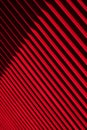 Abstract background design of light and shadow on red battens lines surface in vertical frame, illustration m Royalty Free Stock Photo