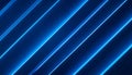 Diagonal Blue Neon Light Stripes Abstract Background Pattern bright clean Royalty Free Stock Photo