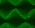 Abstract background of diagonal lines curved in a sinusoid. Long smooth wave in space. Difference thickness volume flow Royalty Free Stock Photo