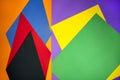 Abstract background from different sheets of colored paper Royalty Free Stock Photo