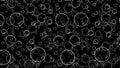 Abstract background from different sized bubbles