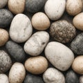 Abstract background from different stones. Black gray and white pebble Royalty Free Stock Photo