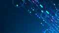 Abstract background digital computer algorithm. Artificial intelligence network communication. Internet technology signal