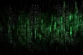 Abstract background, digital data matrix. Generative ai Royalty Free Stock Photo