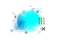 abstract background. Digital dot circle communication networking. Geometric technology