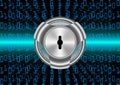 Abstract background Digital security protection and Encryption Data