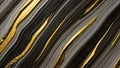 Abstract background of textured black white and gold stripes Royalty Free Stock Photo