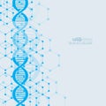 Abstract background with DNA molecule structure Royalty Free Stock Photo