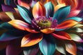 Abstract Background Dominated by Stylized Flower Swirls of Vibrant Colors - Creating the Impression