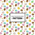 Abstract background donuts pattern for your ideas