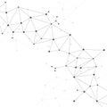 Network Connecting dot polygon background Royalty Free Stock Photo