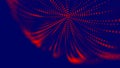 Abstract background with dots. Big data visualization. 3d rendering Royalty Free Stock Photo