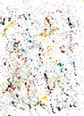 Abstract background, drops, splashes, paint, on white background, multicolor, drawing , watercolor paint,