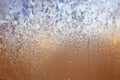 Abstract background. Drops on window glass. Royalty Free Stock Photo