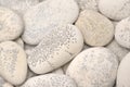 abstract background with dry round gray reeble stones gray close-up pebbles background spa relaxation concept Royalty Free Stock Photo