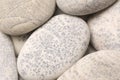 abstract background with dry round gray reeble stones gray close-up pebbles background spa relaxation concept Royalty Free Stock Photo