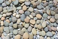 Abstract background dry round stones Royalty Free Stock Photo