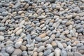 Abstract background with dry sea round pebble stones Royalty Free Stock Photo