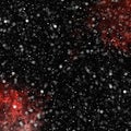 abstract background with dust and stars in red and black colors Royalty Free Stock Photo