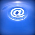 Abstract background with e-mail symbol. Royalty Free Stock Photo