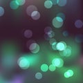 Abstract background with effect of bokeh in cold colors Royalty Free Stock Photo