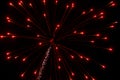 Abstract Background: Expanding Fuzzy Red/Pink Fireworks with Trail