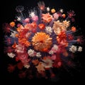 Abstract background with explosion effect. 3d rendering, 3d illustration. Generative AI Generative AI Royalty Free Stock Photo