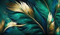 Abstract background with feather pattern, gradients and texture, digital painting Royalty Free Stock Photo