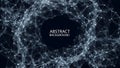 Abstract Futuristic Network Background with Connected Dots and Lines Royalty Free Stock Photo