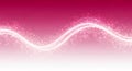 Abstract pink and white background with glowing wavy light streaks and bokeh effects Royalty Free Stock Photo