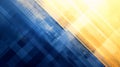 Abstract Geometric Diagonal Background with Blue and Yellow Gradients Royalty Free Stock Photo