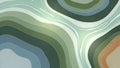 Abstract Topographic Map Background, Green Earth Tone Waves Royalty Free Stock Photo