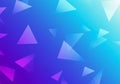 Abstract background featuring an array of translucent triangles in varying sizes and Royalty Free Stock Photo