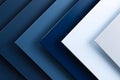 Abstract background blue white gradient paper layers texture design concept created with ai. Royalty Free Stock Photo