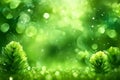 Blurry Green Bokeh Lights Background Royalty Free Stock Photo